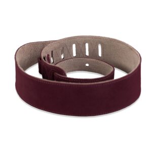 Levy's MS26-BRG Tracolla in pelle scamosciata Burgundy 2 1/2'