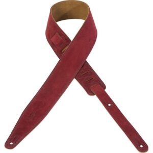 Levy's MS317AUR-FCA Tracolla in pelle scamosciata Red 2 1/2'