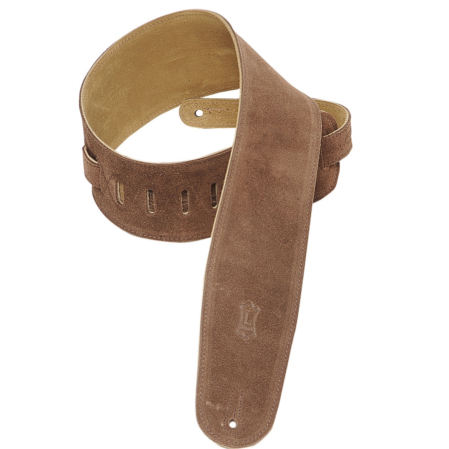 Levy's MS4-BRN Tracolla per basso in pelle scamosciata Brown 3 1/2'