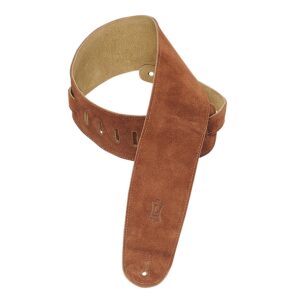 Levy's MS4-RST Tracolla per basso in pelle scamosciata Rust 3 1/2'