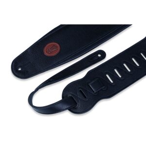 Levy's MSS2-4-BLK Tracolla per basso in pelle Signature Black 4 1/2'
