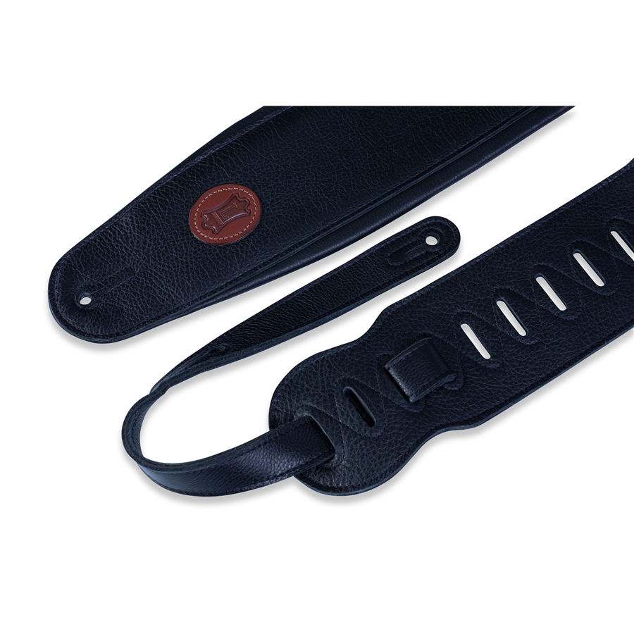 Levy's MSS2-4-BLK Tracolla per basso in pelle Signature Black 4 1/2'