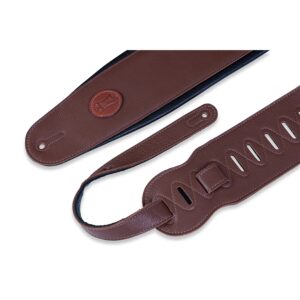 Levy's MSS2-4-XL-BRN Tracolla per basso XL in pelle Signature Brown 4 1/2'