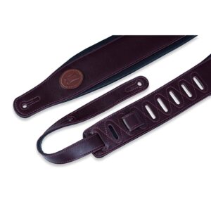 Levy's MSS2-BRG Tracolla in pelle imbottita Burgundy 3'