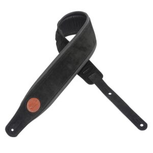 Levy's MSS2S-BLK Tracolla in pelle scamosciata imbottita Black 3'
