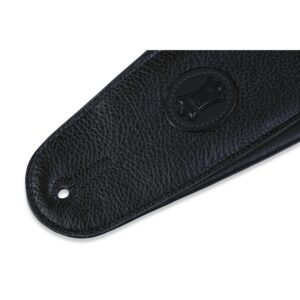 Levy's MSSB2-4-BLK Tracolla per basso in pelle Signature Black On Black 4 1/2'