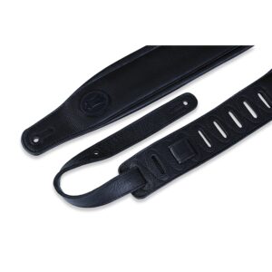 Levy's MSSB2-BLK Tracolla per basso in pelle Signature Black On Black 3'