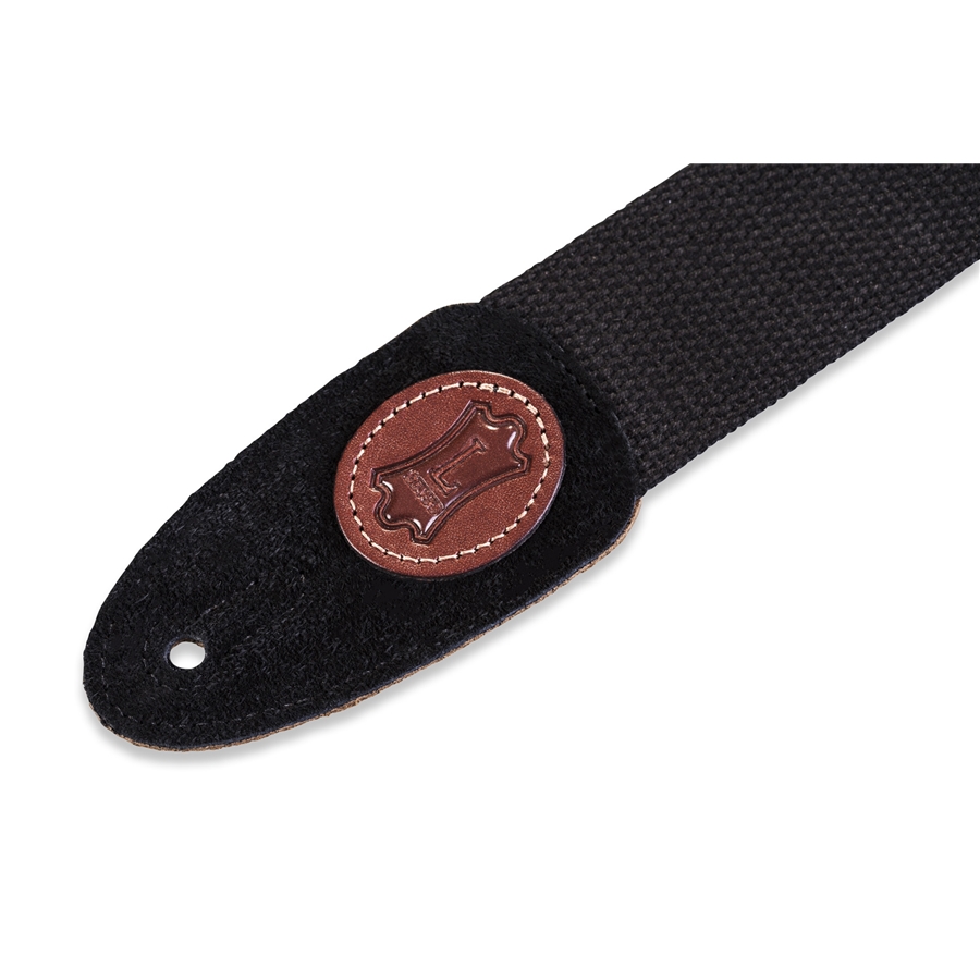 Levy's MSSC8-BLK Tracolla in cotone Black & Walnut 2'