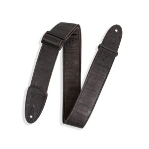 Levy's MX8-BLK Tracolla in sughero Solid Black 2'