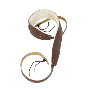 Levy's PM14-BRN Tracolla per banjo in pelle Brown 2 1/2'