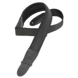 Levy's PM48NP2-BLK Tracolla in neoprene imbottita Black 2 1/4'
