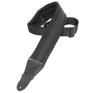 Levy's PM48NP3-BLK Tracolla in neoprene imbottita Black 3 1/4'