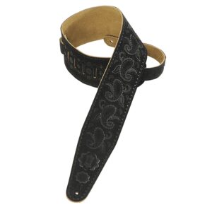 Levy's PMS44T03-BLK Tracolla in pelle scamosciata Paisley 3'