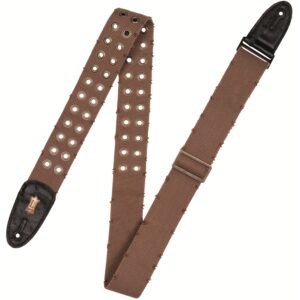 Levy's MC8TWEY-BRN Tracolla in cotone usurato con occhielli in ottone Brown 2'
