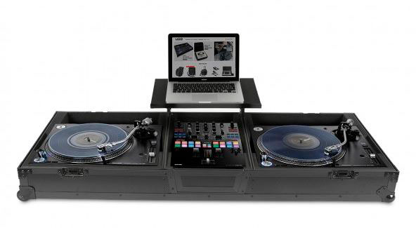 UDG GEAR U91028BL2 - FC SET PLX9/SL1200 BLACK MK2 PLUS (LAPTOP SHELF + WHEELS)
