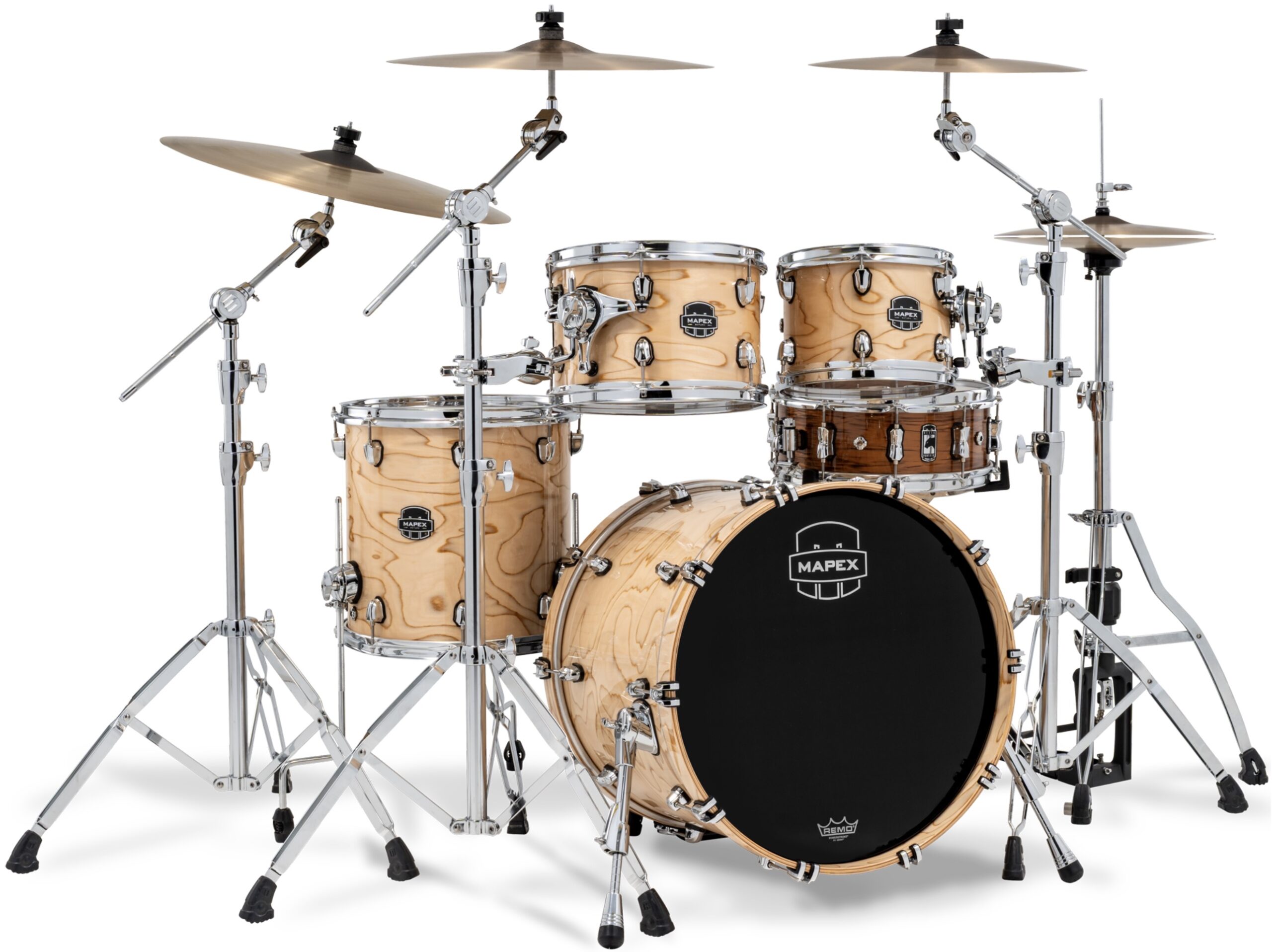 MAPEX IT SR504XZXN DRUM SET SATURN VI NATURAL MAPLE BURL