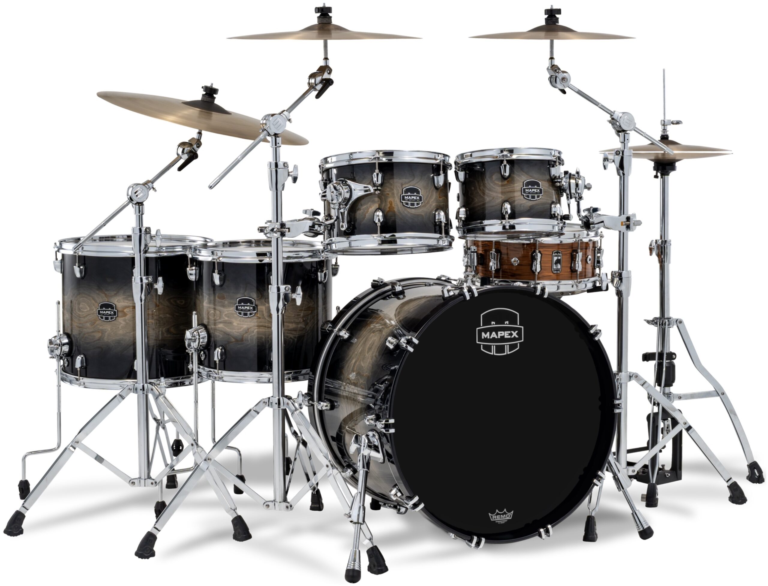 MAPEX IT SR628XUZXG DRUM SET SATURN VI BLACK INK BURST