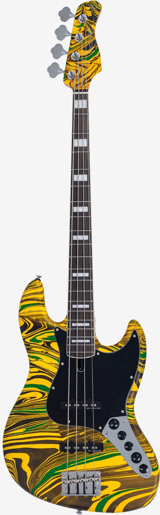 MARCUS MILLER V7 ALDER-4 NEW GEN YELLOW SWIRL