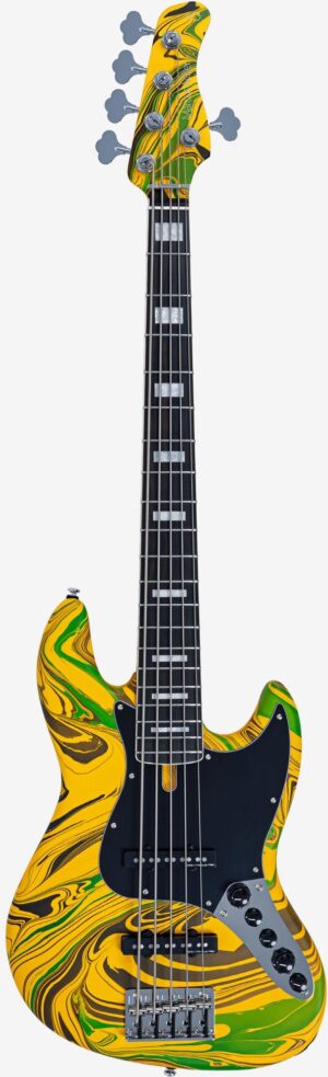MARCUS MILLER V7 ALDER-5 NEW GEN YELLOW SWIRL
