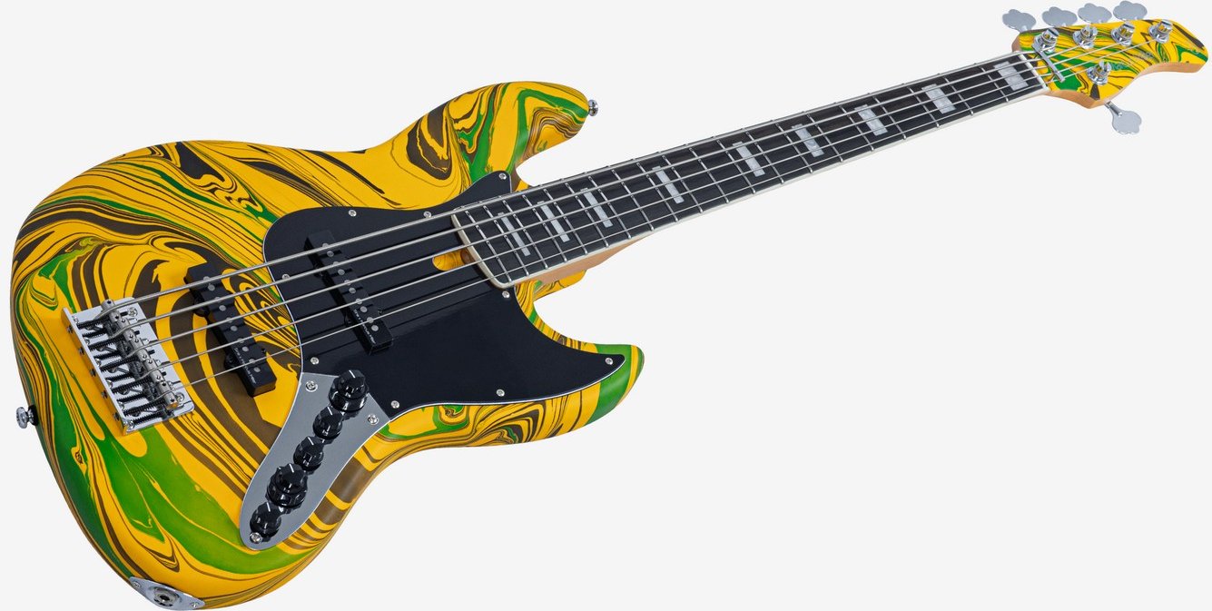 MARCUS MILLER V7 ALDER-5 NEW GEN YELLOW SWIRL