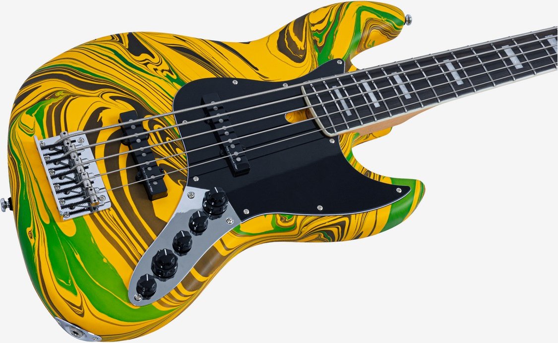 MARCUS MILLER V7 ALDER-5 NEW GEN YELLOW SWIRL