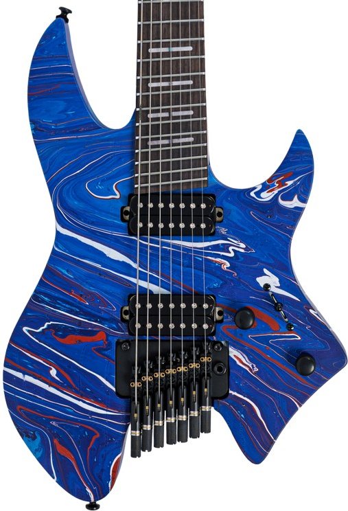 SIRE GUITARS X6 HEADLESS 7 BLUE SWIRL