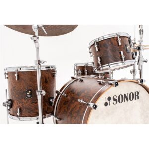 Sonor Momentum, kit 3 pezzi in acero - 22' 12' 16' California Burl
