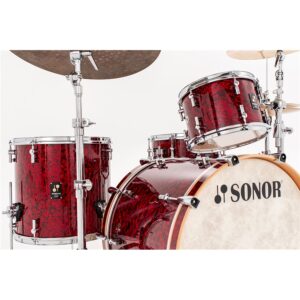 Sonor Momentum, kit 3 pezzi in acero - 22' 12' 16' Red Pearl