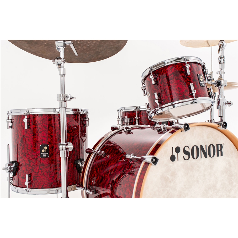 Sonor Momentum, kit 3 pezzi in betulla - 22' 12' 16' Red Pearl