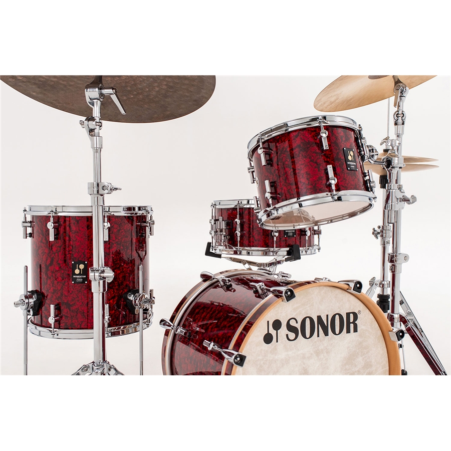Sonor Momentum, kit 3 pezzi in faggio - 18' 12' 14' Red Pearl