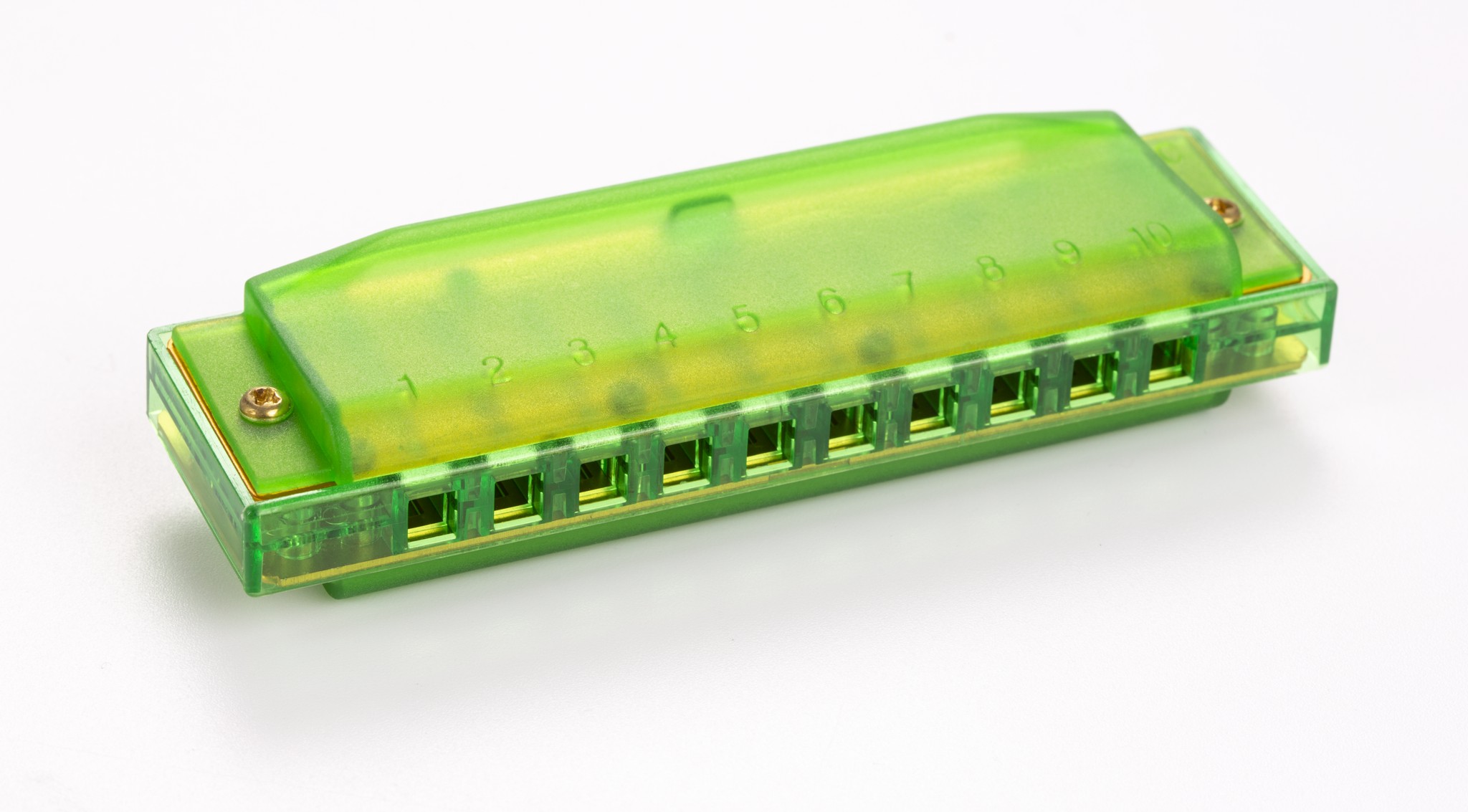 HOHNER TRANSLUCENT HARP GREEN HARDCASE