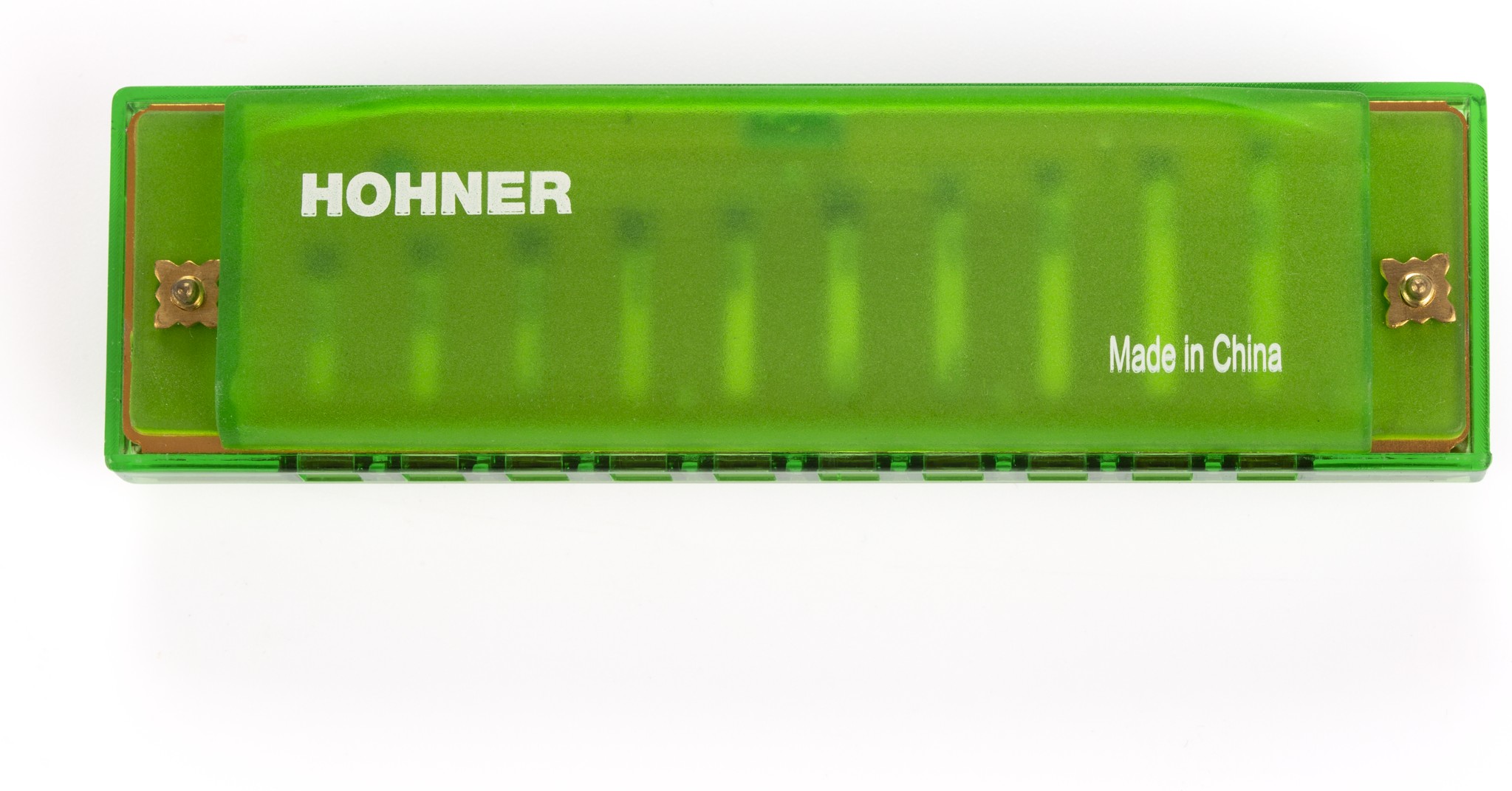 HOHNER TRANSLUCENT HARP GREEN HARDCASE