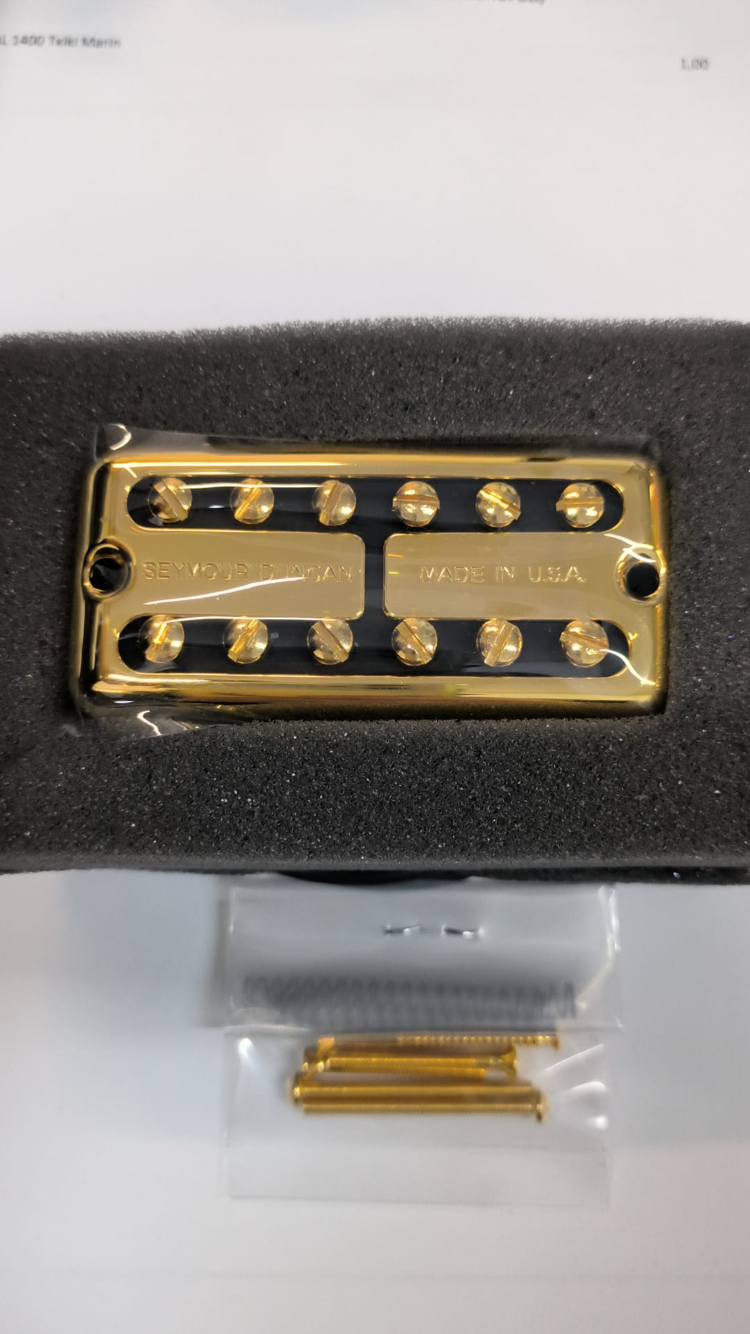 SEYMOUR DUNCAN PSYCLONE VINTAGE NECK GOLD COVER