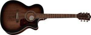 GUILD ITALIA OM-240CE ANTIQUE CHARCOAL BURST