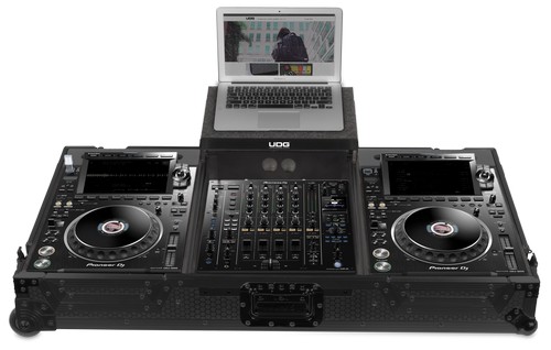 UDG GEAR U91086BL - ULTIMATE FLIGT CASE SET PIONEER CDJ-3000/A9 BLACK PLUS (L&W)
