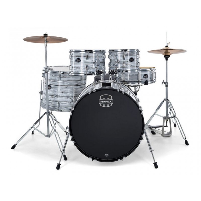 MAPEX IT CM5844FTCFI COMET JUNIOR 5 PEZZI WHITE MARBLEWOOD CON HARDWARE E PIATTI