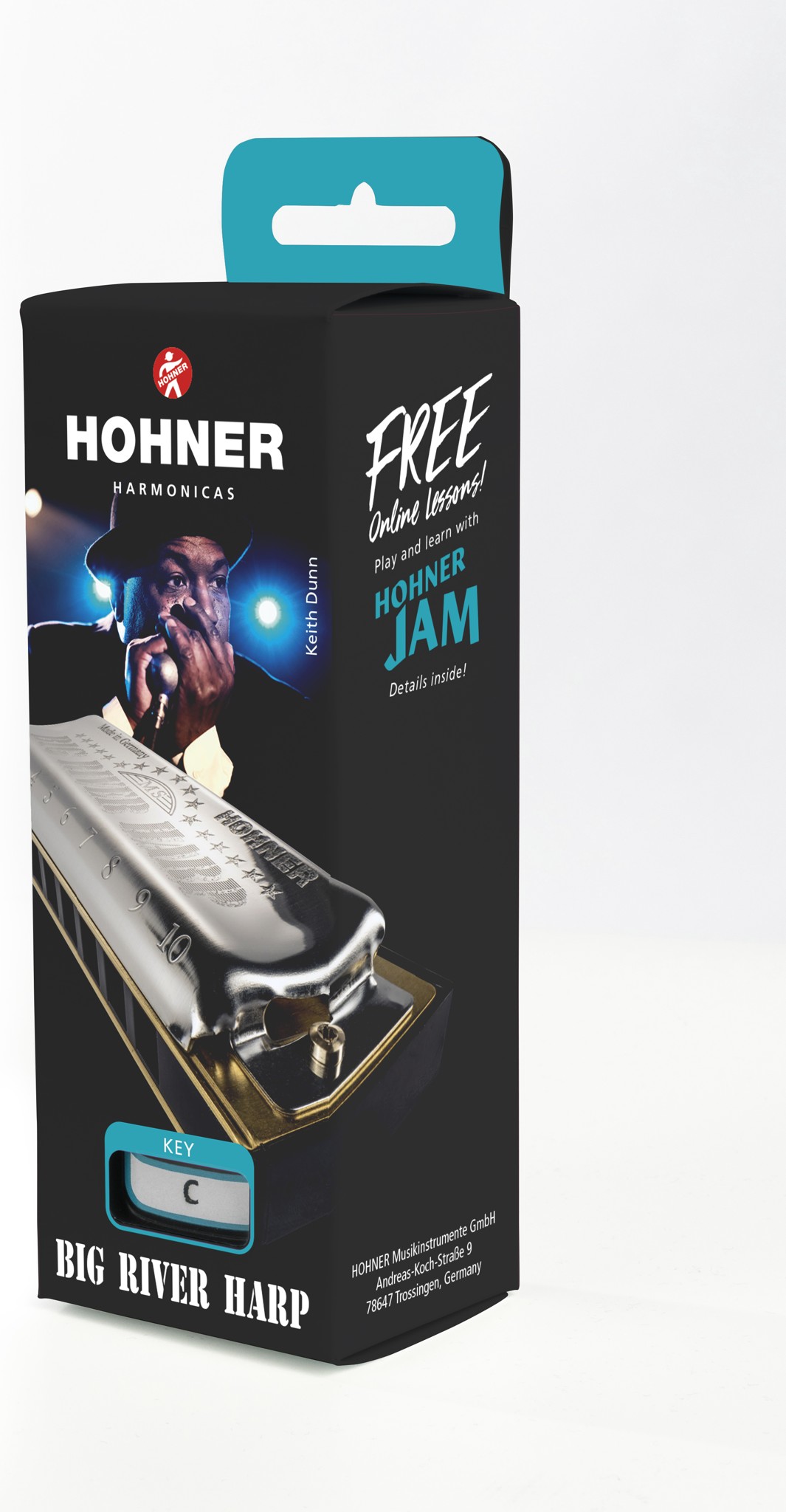 HOHNER BIG RIVER HARP C MAJOR NEW
