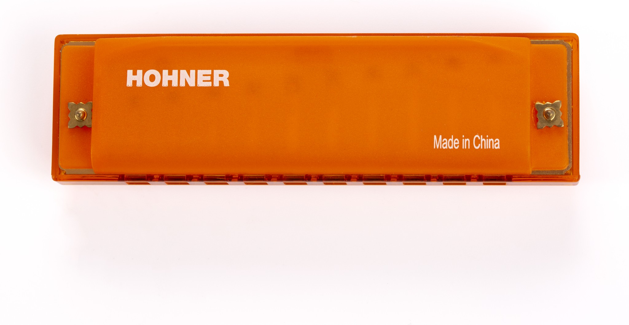 HOHNER TRANSLUCENT HARP ORANGE HARDCASE