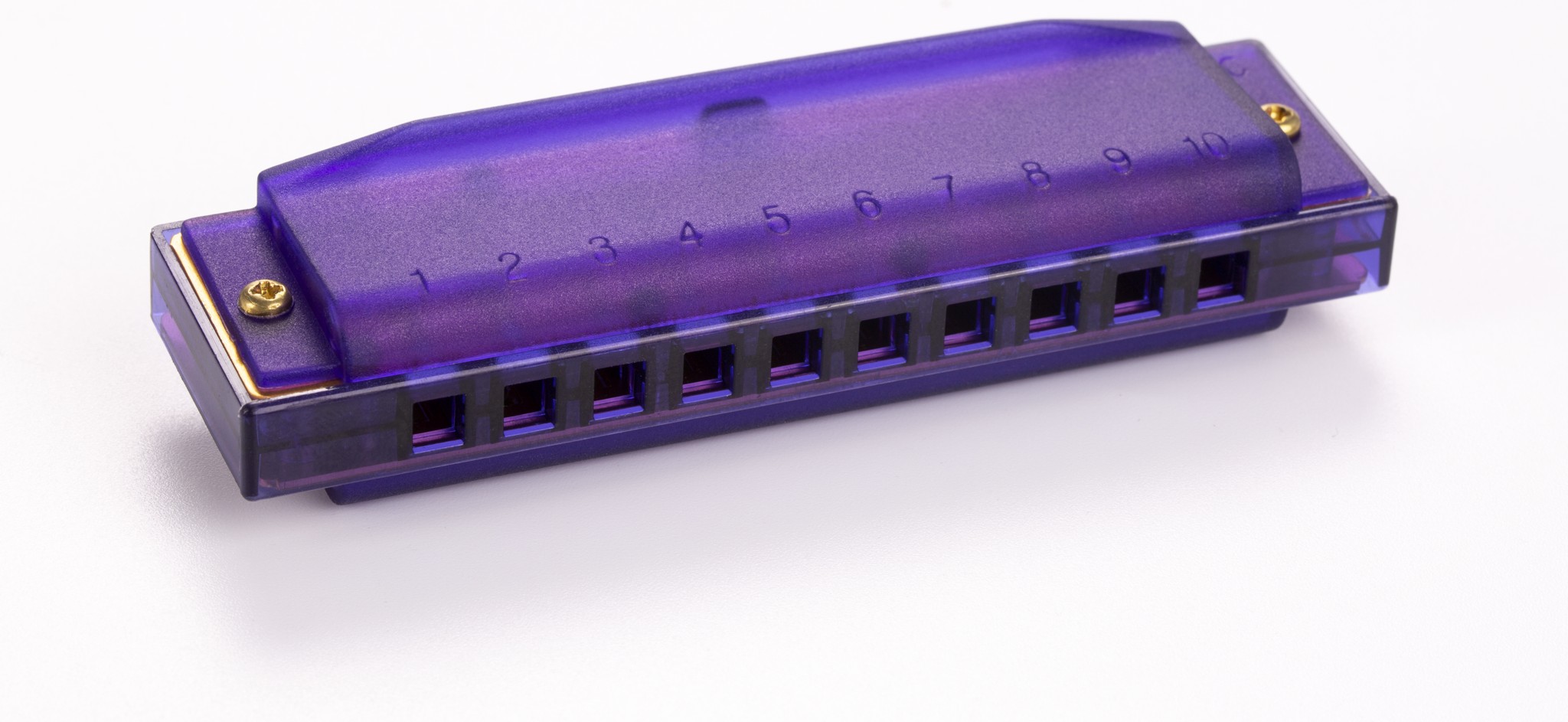 HOHNER TRANSLUCENT HARP PURPLE HARDCASE