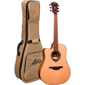 Lag HyVibe V2 HV10-L-DCE Chitarra Acustica Smart Dreadnought Cutaway Mancina