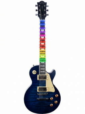 Eko Guitars LS-300 Blue Quilted Visual Note