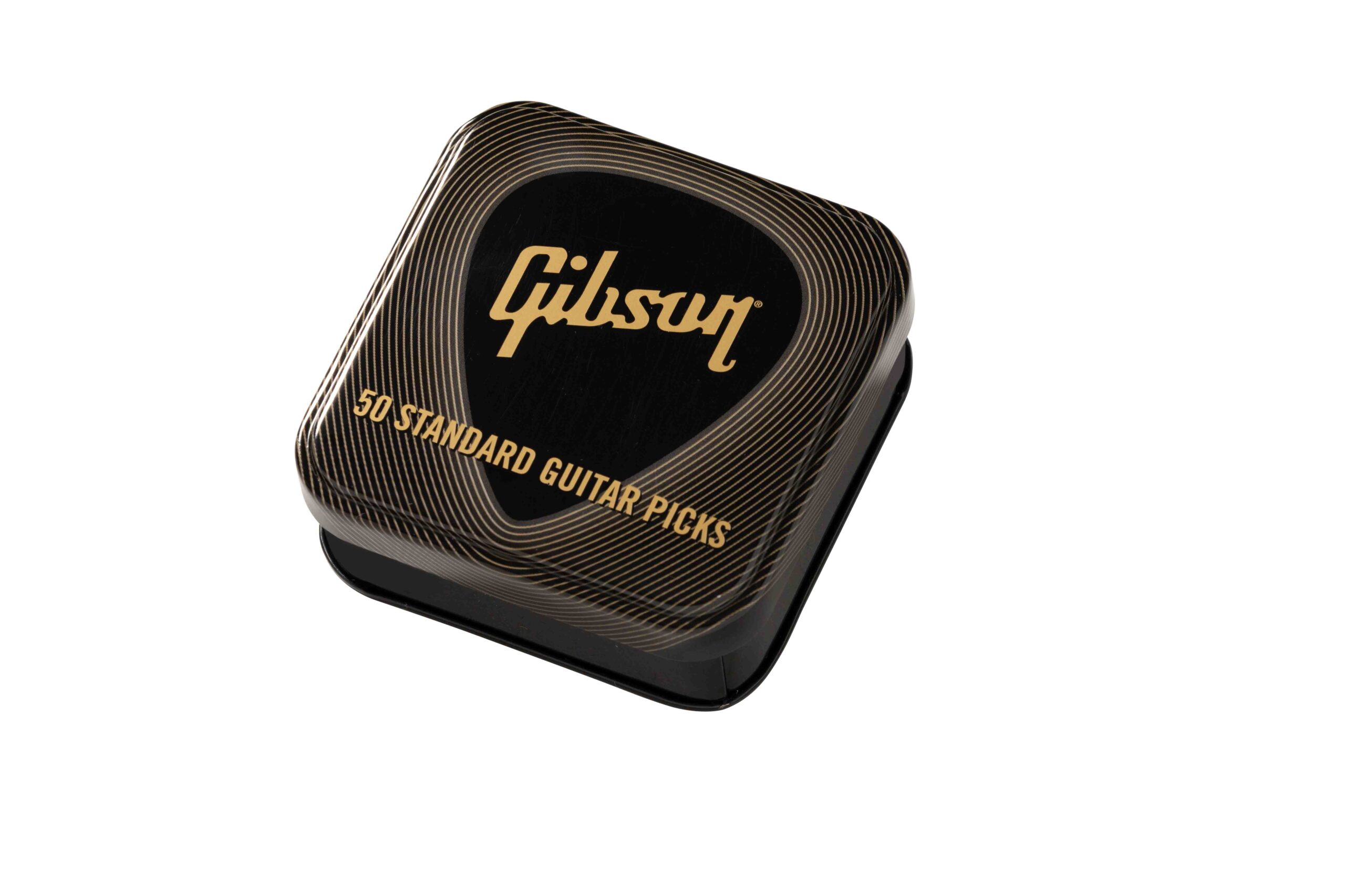 Gibson Accessories APRGG50-74H Standard Black Heavy Pick Tin/50