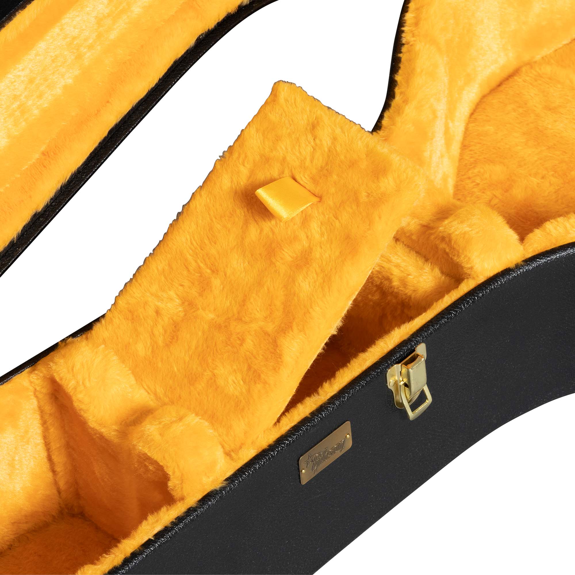 Gibson Accessories ASLFTCASE-PB-DN Lifton historic Hardshell Case Dreadnought Black/Goldenrod