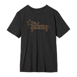 Gibson Accessories GA-LC-STRGXL Star Logo T-shirt Charcoal XL