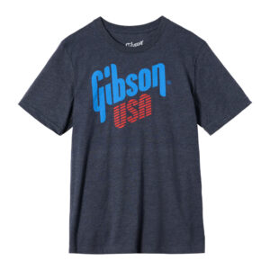 Gibson Accessories GA-LC-USATMD USA T-shirt Blue M