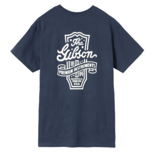 Gibson Accessories GA-TEE-PREM-NVY-LG Premium Instruments T-shirt Navy L