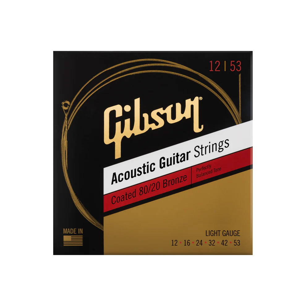 Gibson Accessories SAG-CBRW12 Coated 80/20 Bronze Light 12-53