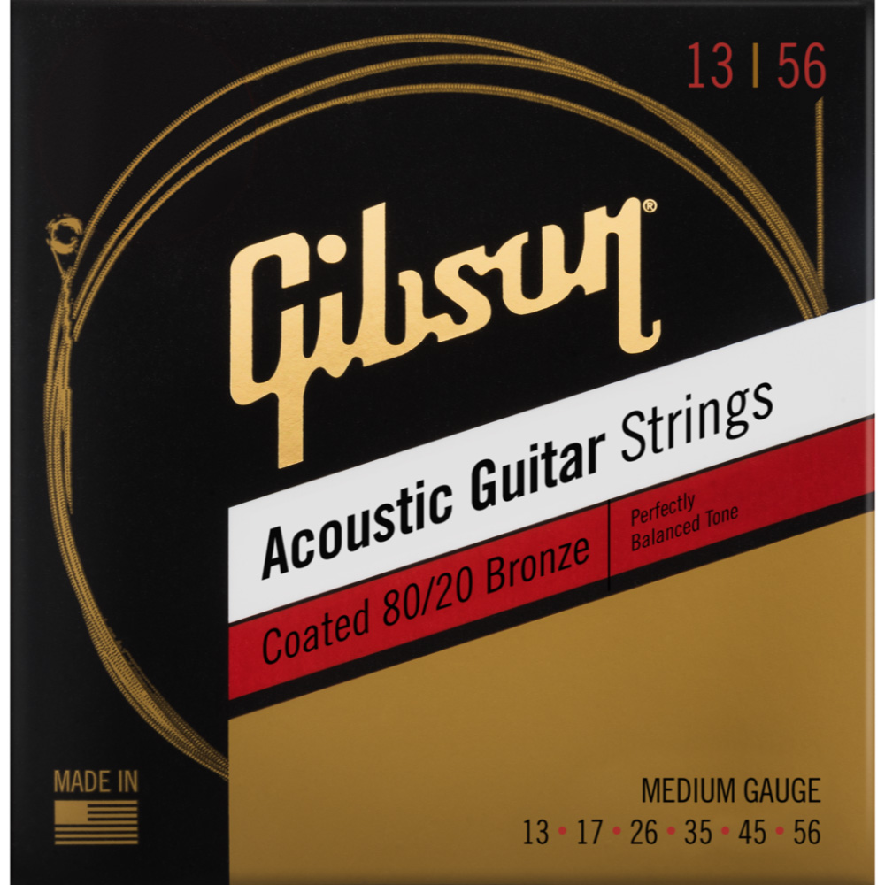 Gibson Accessories SAG-CPB13 Coated Phosphor Bronze Medium 13-56