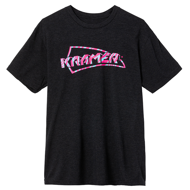 Gibson Accessories GA-KTSBKLG Kramer Tiger Stripe T-shirt Black L