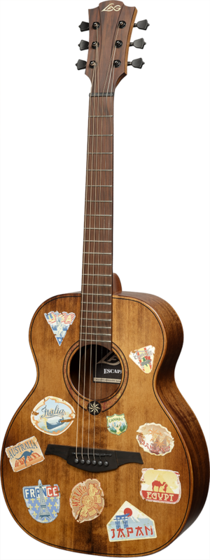 Lag ESCAPADE-GTE Chitarra Acustica Travel EQ